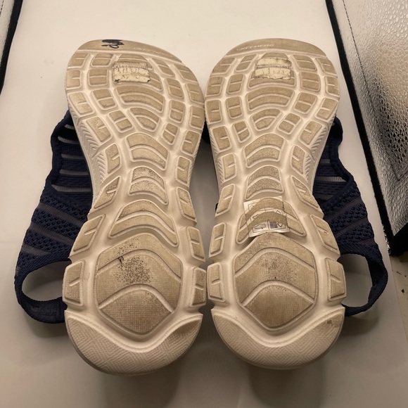 Skechers Yoga Foam Dual Lite Ride women’s navy Sandals mesh size 9 - Picture 8 of 9